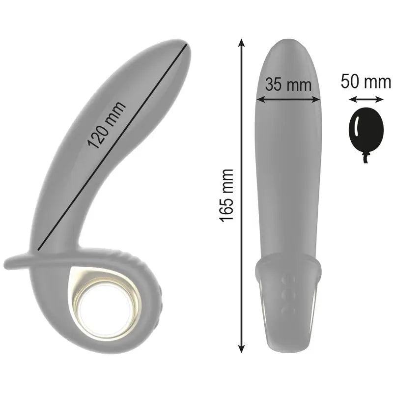 Vibrateur gonflable Anal/Vaginal télécommandé Ibiza Technology