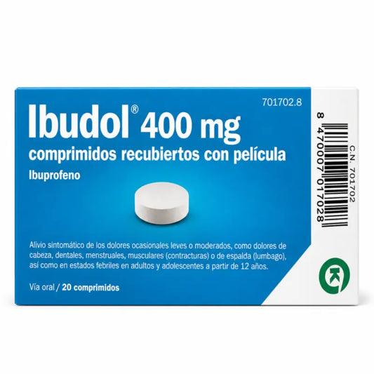 Ibudol Efg 400 mg 20 comprimés pelliculés