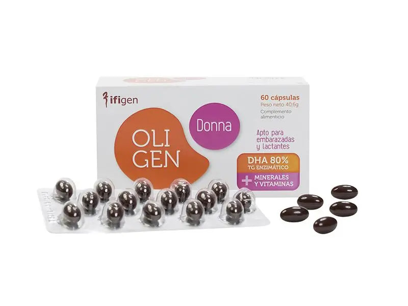 Ifigen Oligen Donna Dha 80% Tg Enzymatic, 60 Capsules