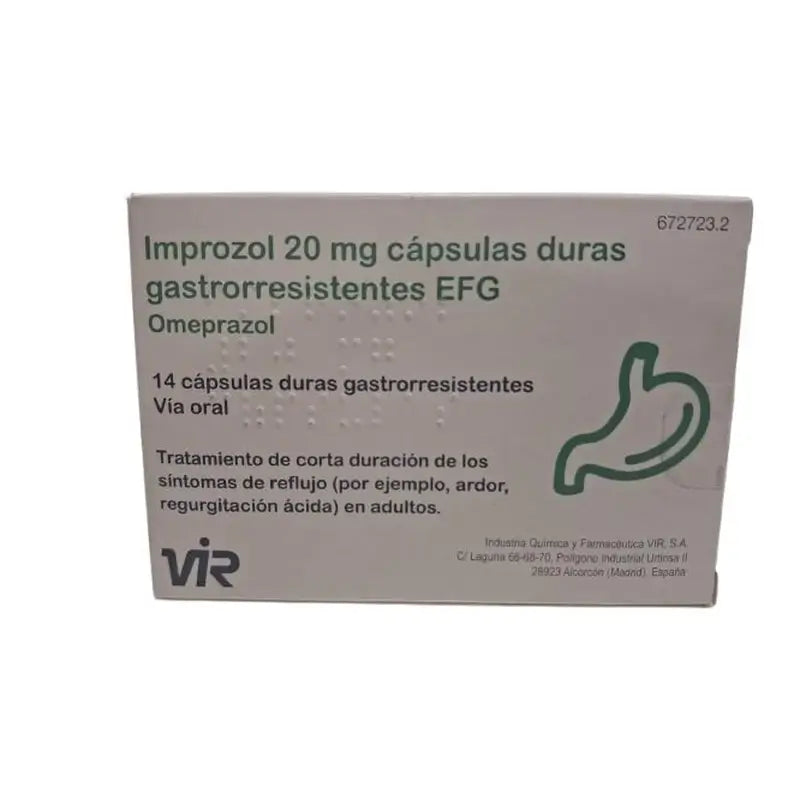 Improzol 20 Mg, 14 capsules