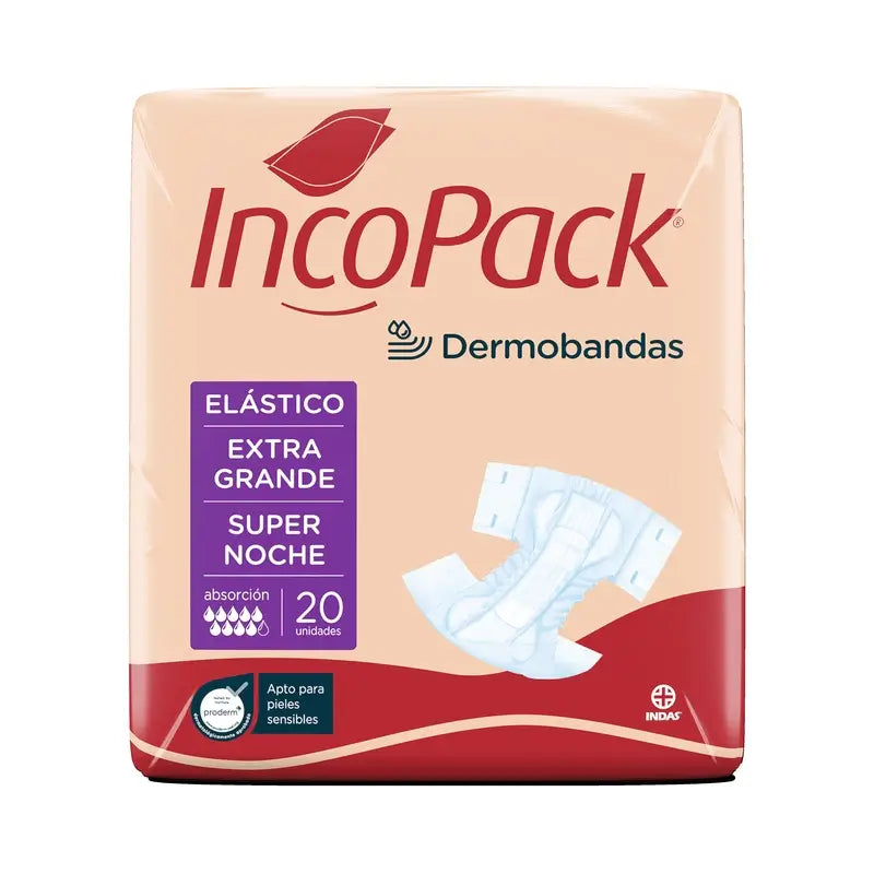Incopack Elastic Absorbent Super Night Super Large Size , 80 pcs.