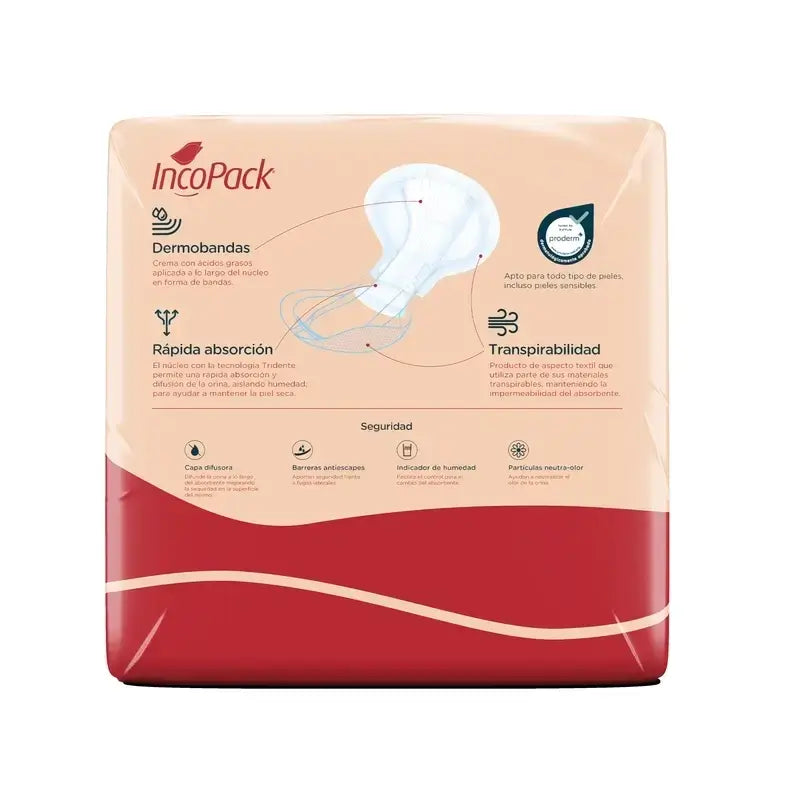 Incopack Inicia Anatomical Day, paquet de 2, 160 unités.