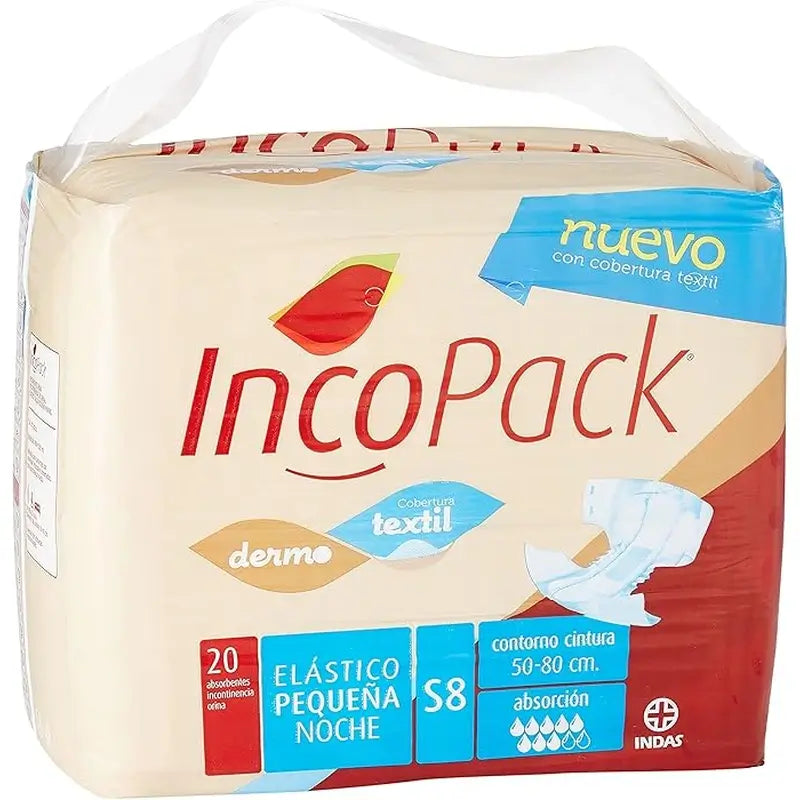 Incopack Elastic Absorbent Night Absorbent Small Size, 80 pcs.