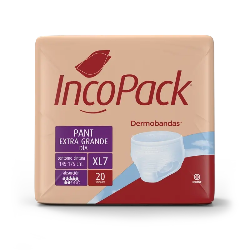 Incopack Absorbent Pant Day Extra Large Size , 80 units