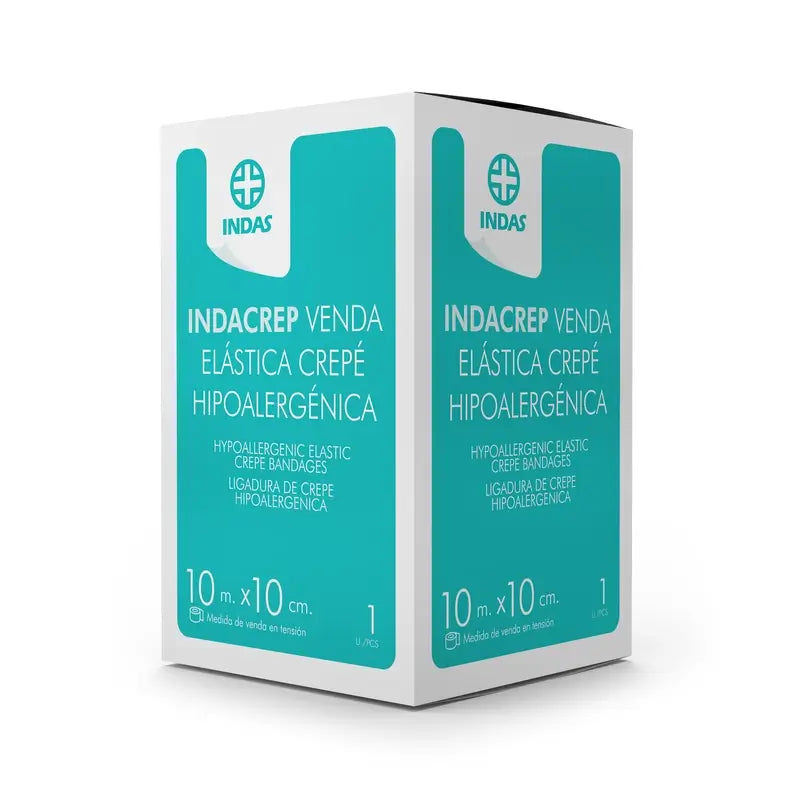 Indacrep Bandage élastique en crêpe 10 M X 10 Cm. 1 pc, 1 pc