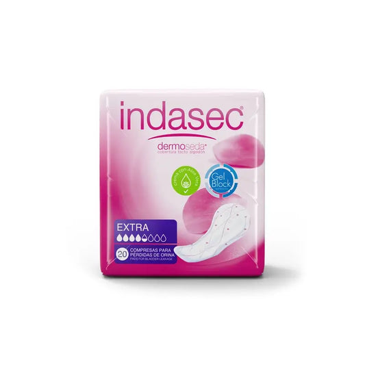 Indasec Dermoseda Incontinence Pad Extra, 20 pièces