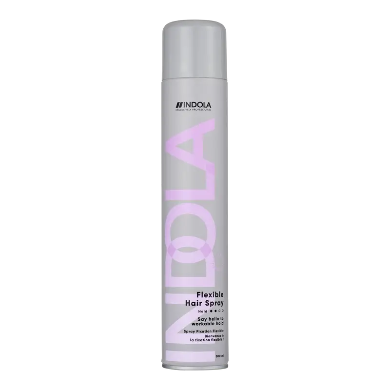 Indola Professional Spray pour cheveux à tenue flexible, 500 Ml