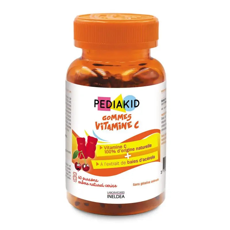 Ineldea Pediakid Bears Vitamin C Cere Flavour , 60 gummies