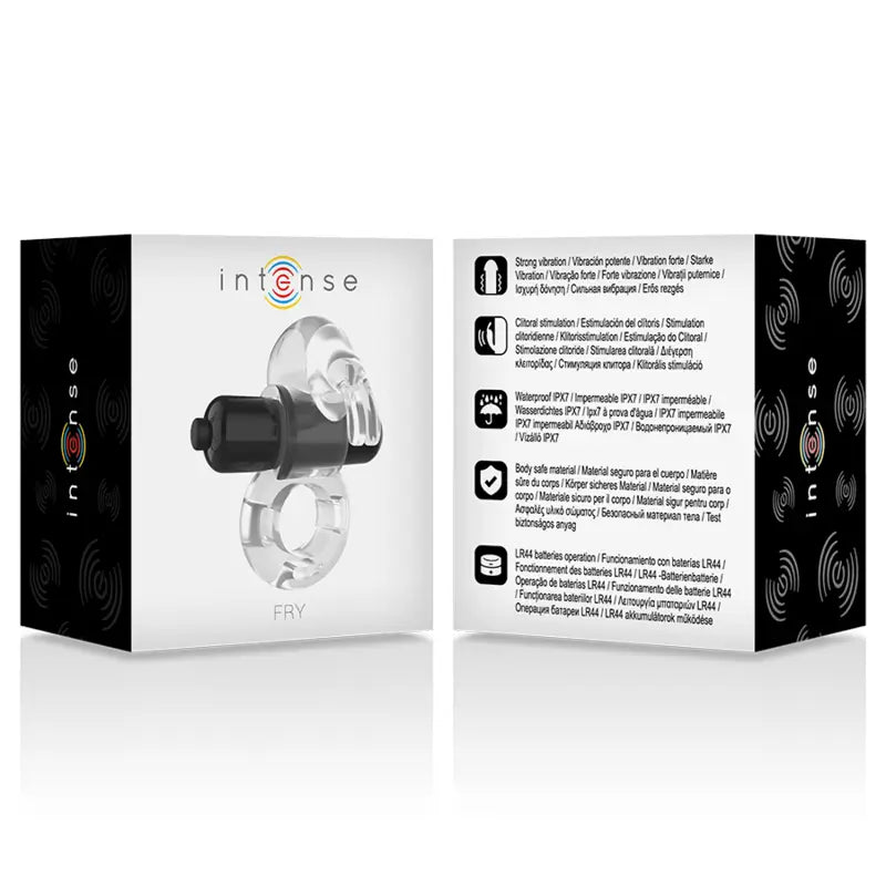 Intense Couples Toys Fry Anneau vibrant transparent