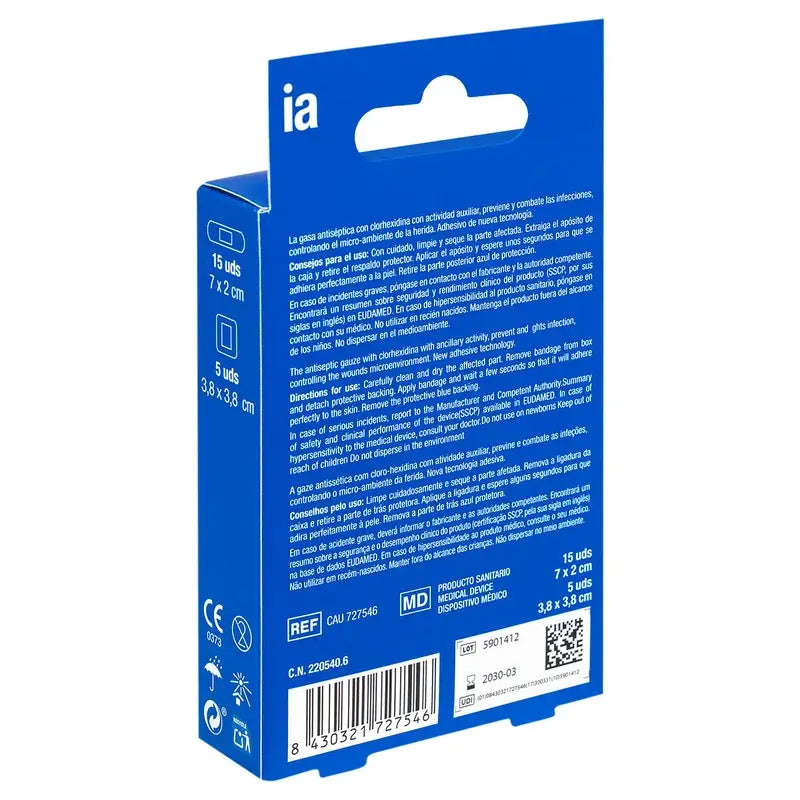 Assortiment de pansements Aqua d'Interapothek, 20 unités