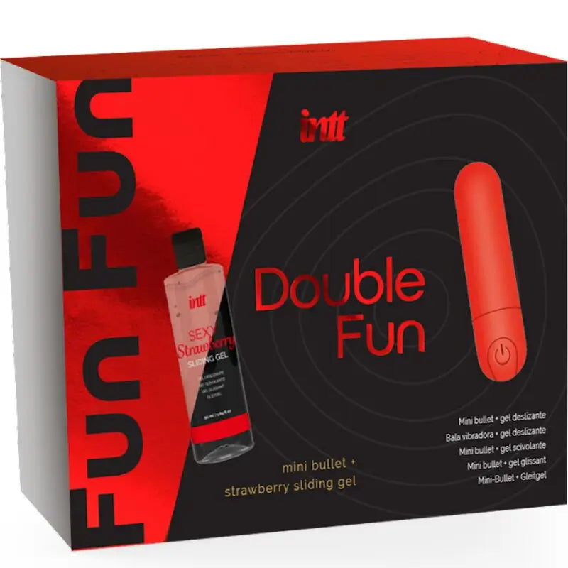 Intt Double Fun Kit With Vibrating Bullet And Strawberry Massage Gel