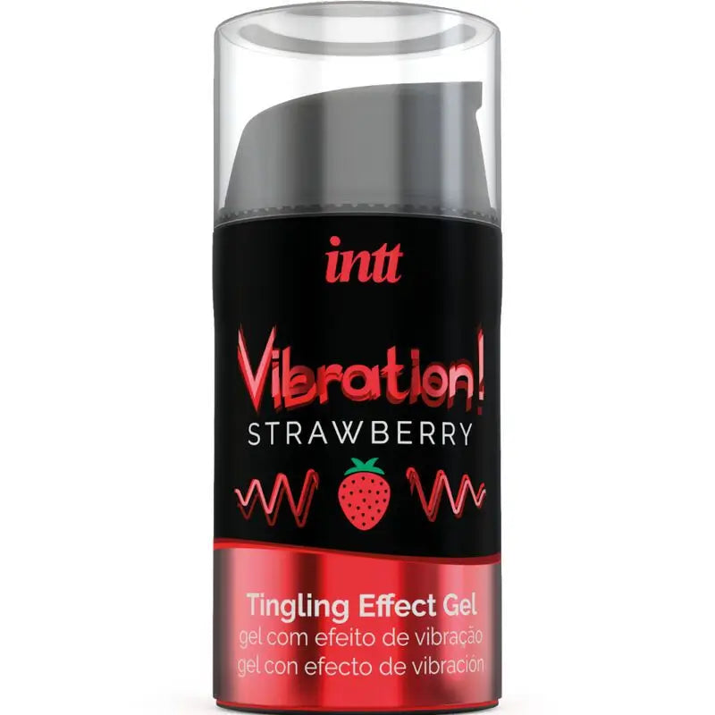 Intt Vibrating Liquid Vibrator Strawberry Aroma 15ml