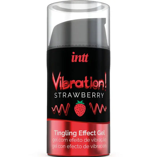 Intt Vibrating Liquid Vibrator Strawberry Aroma 15ml