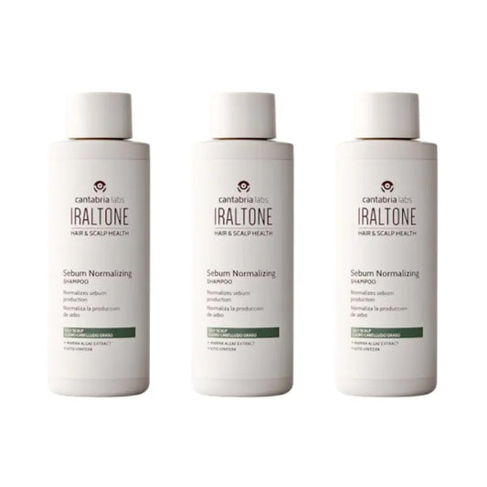 Iraltone Shampooing séborégulateur, paquet de 3 x 200 ml