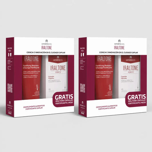 Iraltone Forte Capsules + Minitalla Fortifying Shampoo 75 Ml Gift Pack 2