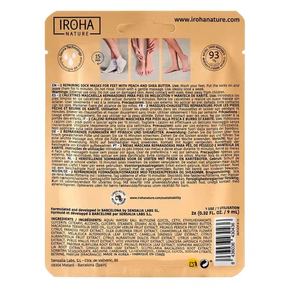 Masque réparateur pour le corps de Iroha Nature, 20 Ml