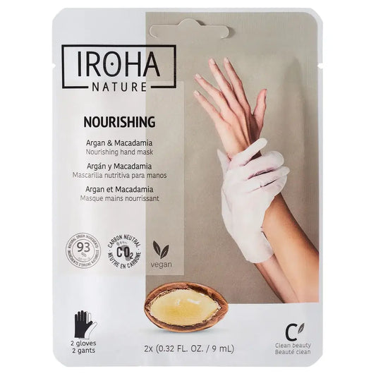 Gants de corps Iroha Nature Masque nourrissant, 20 Ml