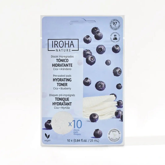 Disques toniques hydratants Iroha Nature, 10 pcs.