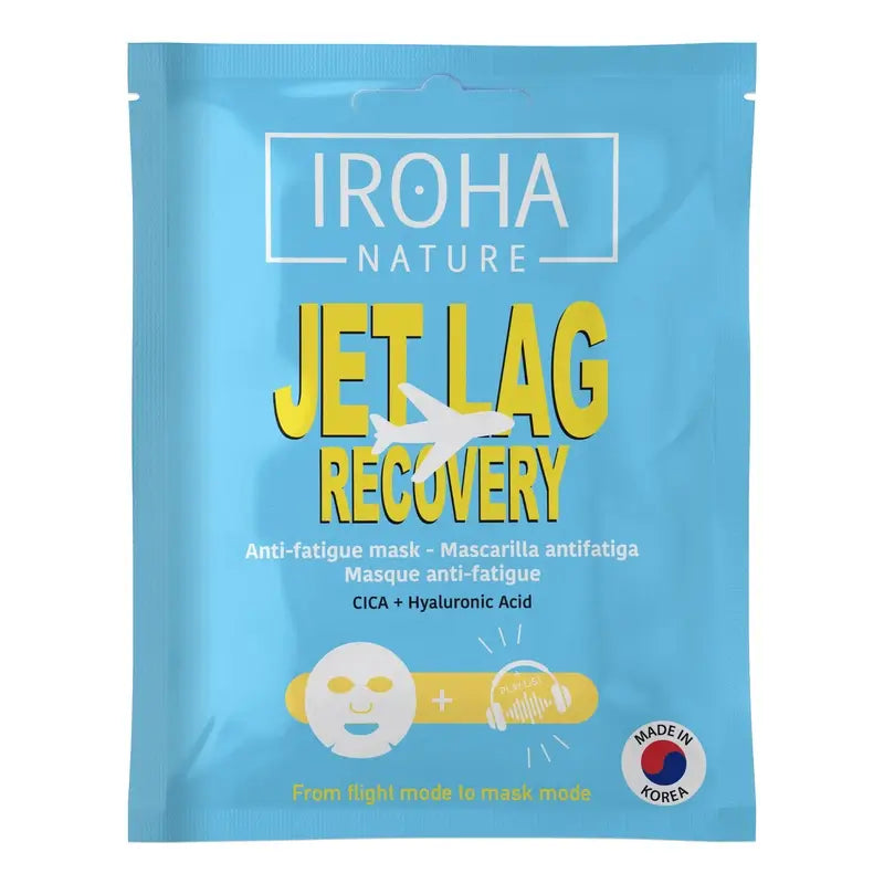 Iroha Nature Jet Lag Recovery Energising & Anti-Fatigue Facial Mask , 1 unit