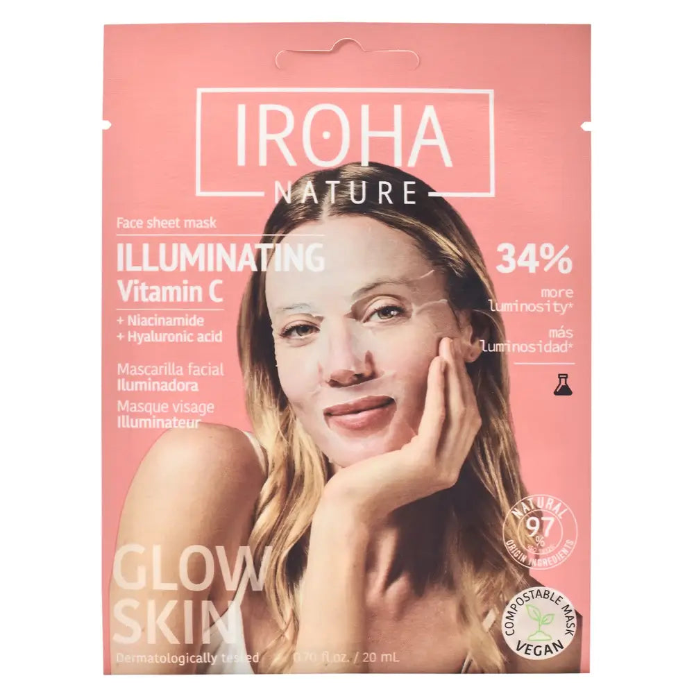 Iroha Nature Masque éclaircissant pour le visage - Vitamine C , 20 ml
