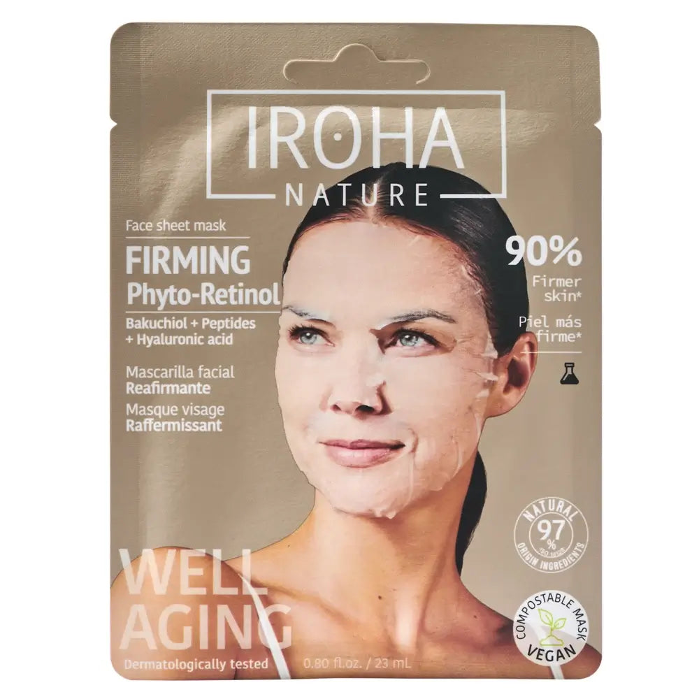 Iroha Nature Masque raffermissant pour le visage - Phyto Retinol, 23 ml