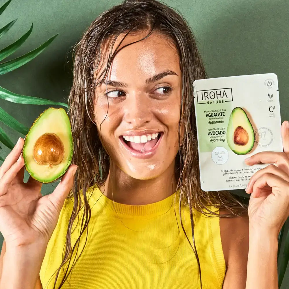 Iroha Nature Natural Extracts Avocado Moisturising Face Mask, 20 Ml
