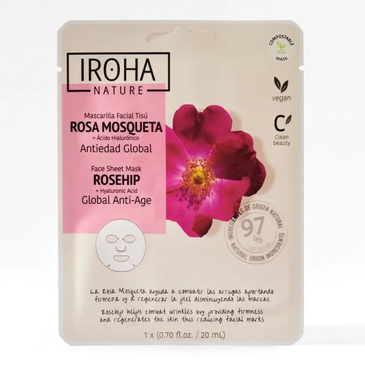Iroha Nature Natural Extracts Global Anti-Aging Face Mask, 20 Ml