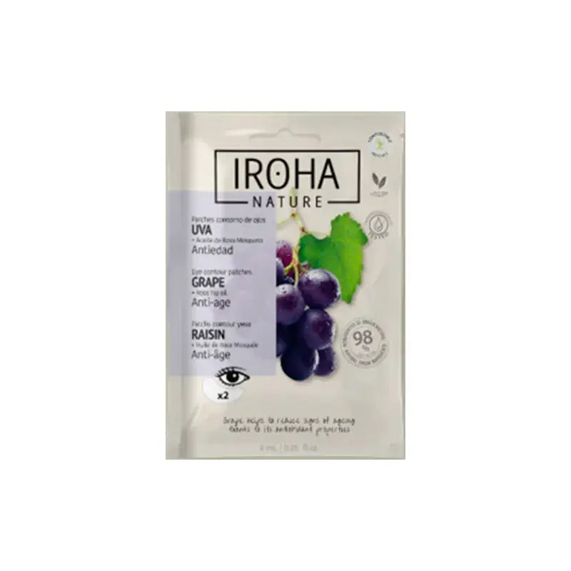Patchs anti-âge pour les yeux aux extraits naturels d'Iroha Nature, 1 paire