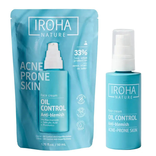 Iroha Nature Oily Skin Anti-imperfection Seboregulating Cream , 50 ml