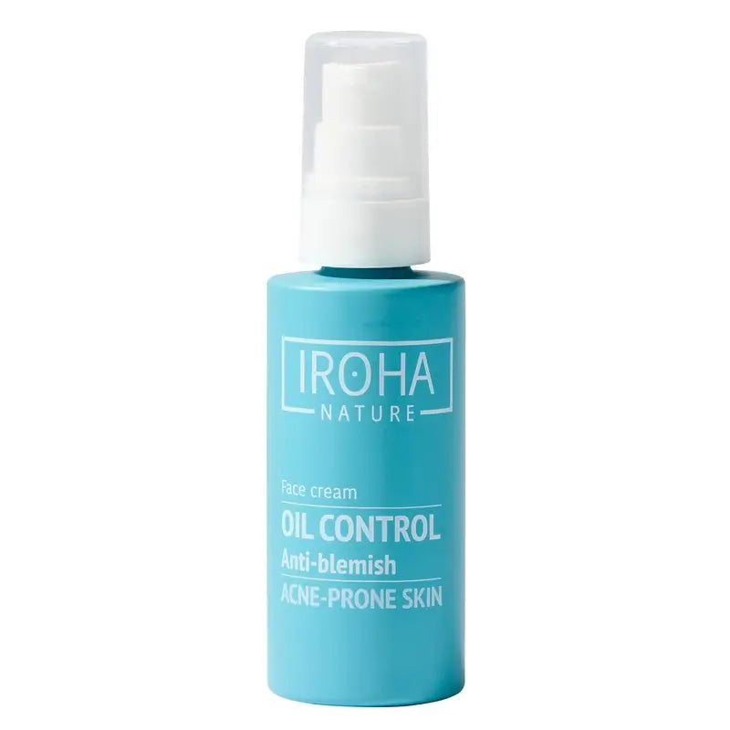 Iroha Nature Crème séborégulatrice anti-imperfections pour peaux grasses, 50 ml