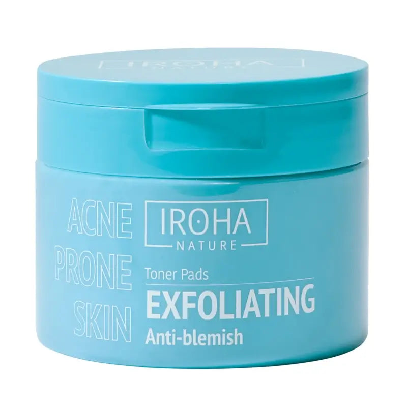 Iroha Nature Disques toniques exfoliants anti-imperfections pour peaux grasses, 50 pièces.