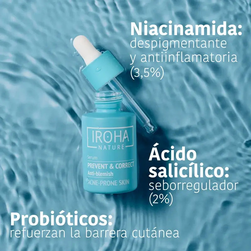 Iroha Nature Sérum anti-imperfections pour peaux grasses, 30 ml