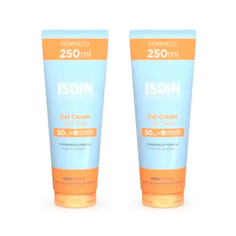 Isdin Fotoprotector Gel Cream SPF 50+, Pack 2 x 250 ml