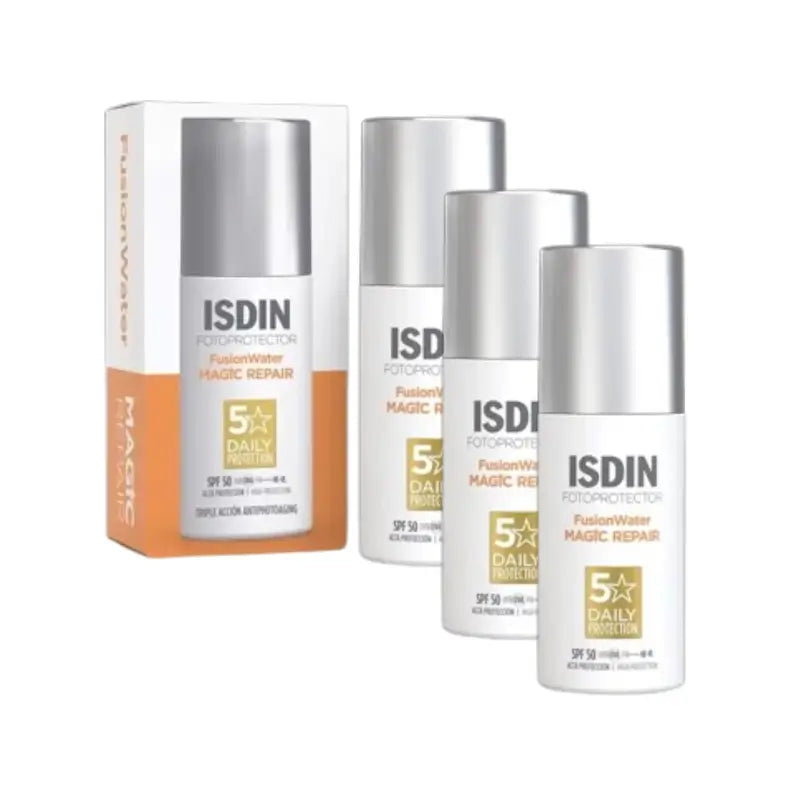 Isdin Fotoprotector Fusion Water Magic Repair Spf 50+, 3X50 Ml