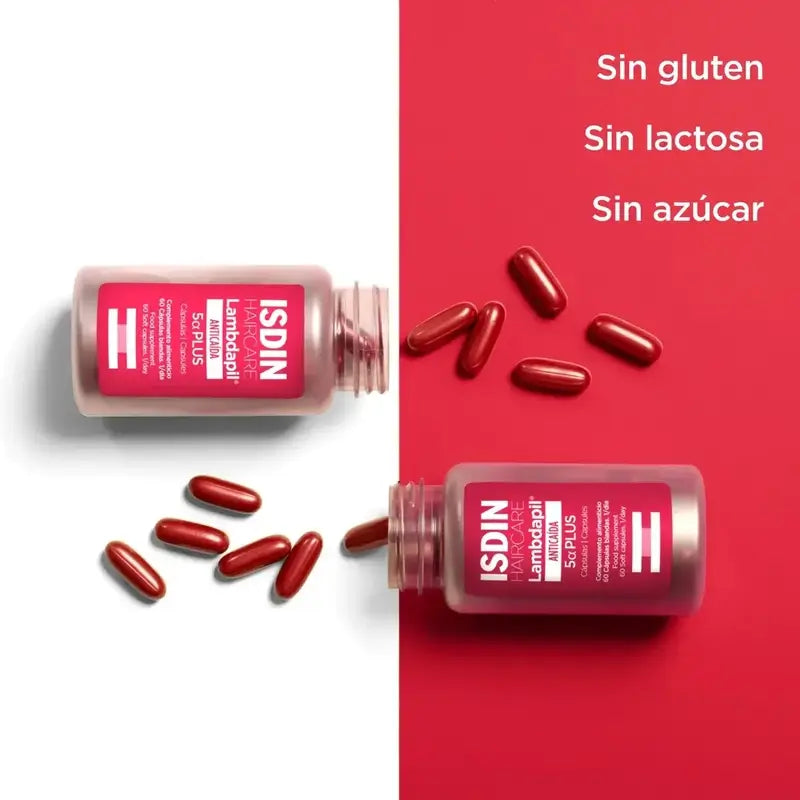 Isdin Lambdapil 5 Alfa Plus Capsules, Pack 3 x 60 Unités