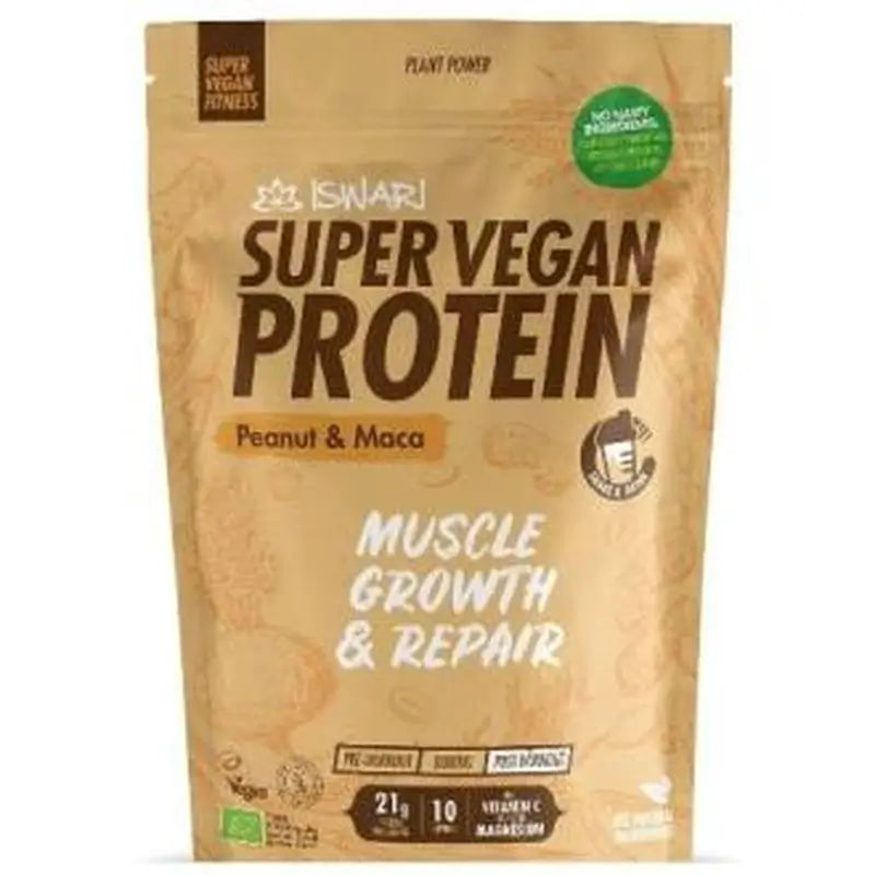Iswari Super Vegan Protein Fitness Peanut-Maca 350Gr