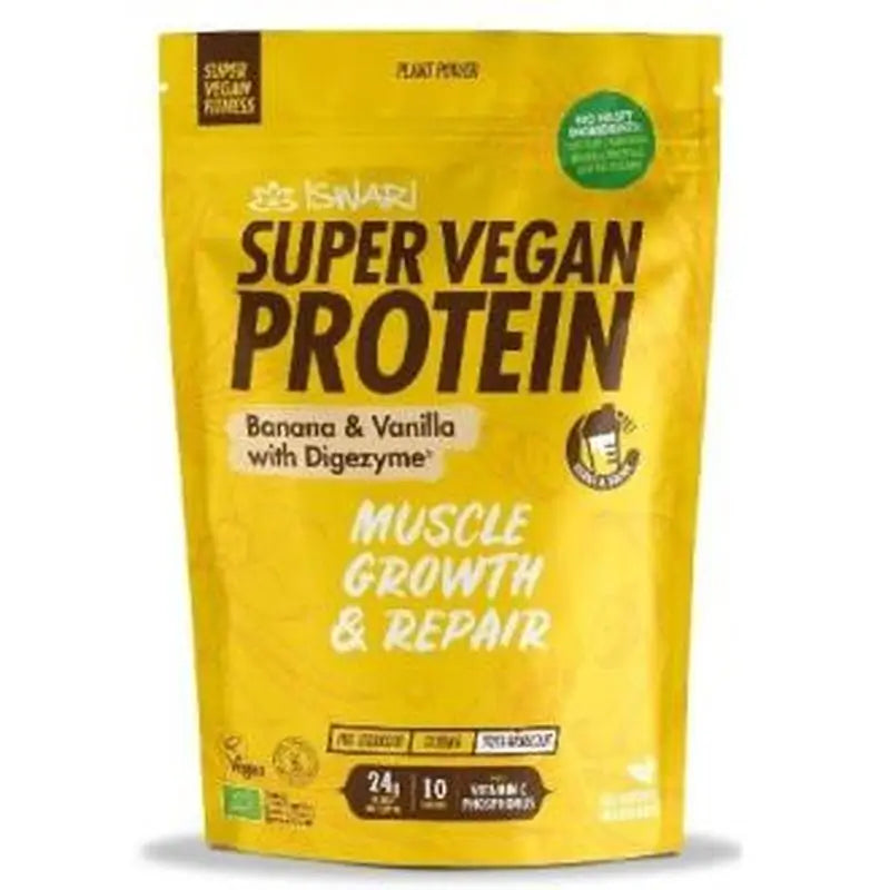 Iswari Super Vegan Protein Fitness Banana-Vanilla 350Gr