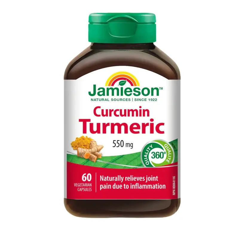 Jamieson Curcumin Curcuma 550Mg , 60 gélules