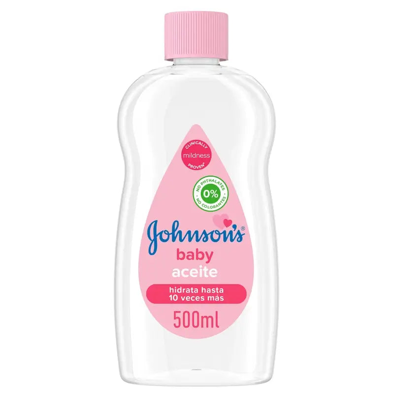 Johnson's Baby Regular Oil, laisse la peau douce et saine, idéale pour les peaux délicates, 500 ml