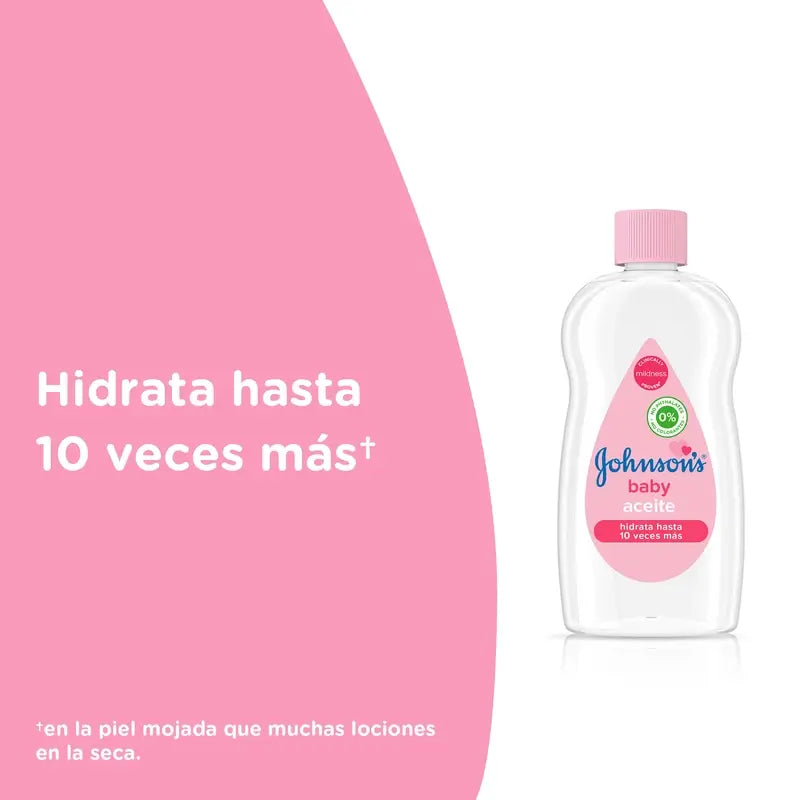 Johnson's Baby Regular Oil, laisse la peau douce et saine, idéale pour les peaux délicates, 500 ml