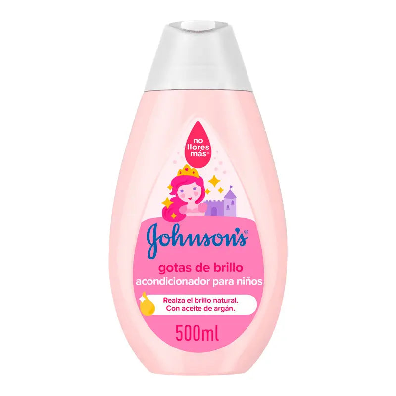 Johnson's Baby Conditioner Shine Drops for Children, with Argan Oil, Soft & Silky Hair, 500 ml
