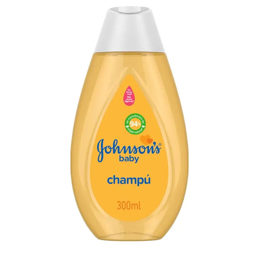 Johnson's Baby Classic Gold Shampooing, cheveux doux, brillants et sains, pour toute la famille, usage quotidien, 300 ml