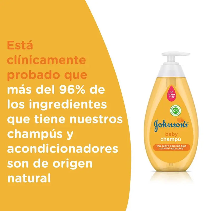 Johnson's Baby Classic Shampooing, cheveux doux, brillants et hydratés, 750ml