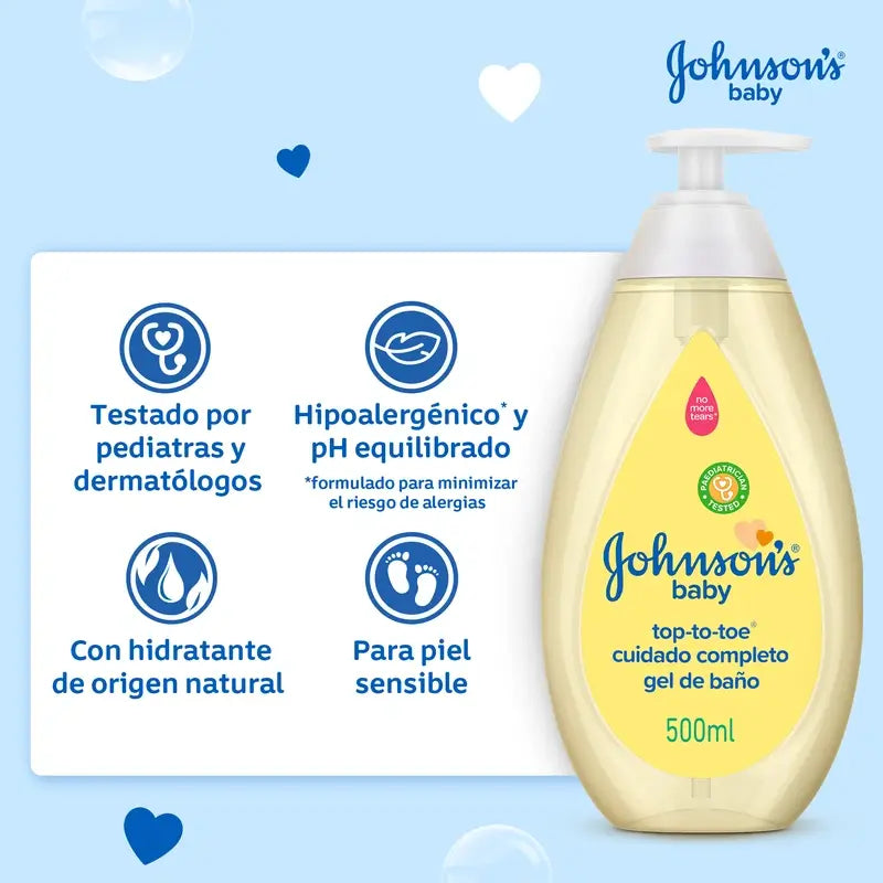 Gel de bain Johnson's Baby Complete Care, 500 ml