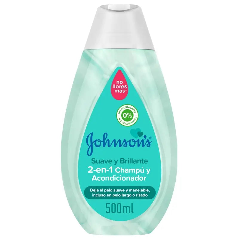Johnson's Baby Soft & Shiny 2 In 1 Shampooing & Conditioner, 500ml