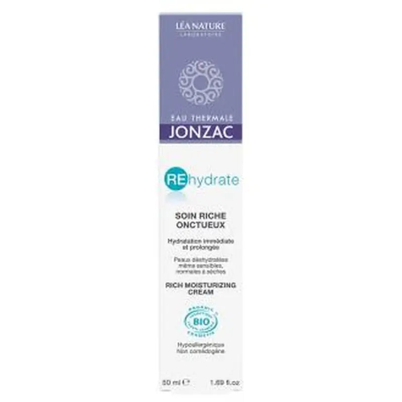 Jonzac Eco-Bio Rehydrate Rich Moisturising Cream 50Ml Bio
