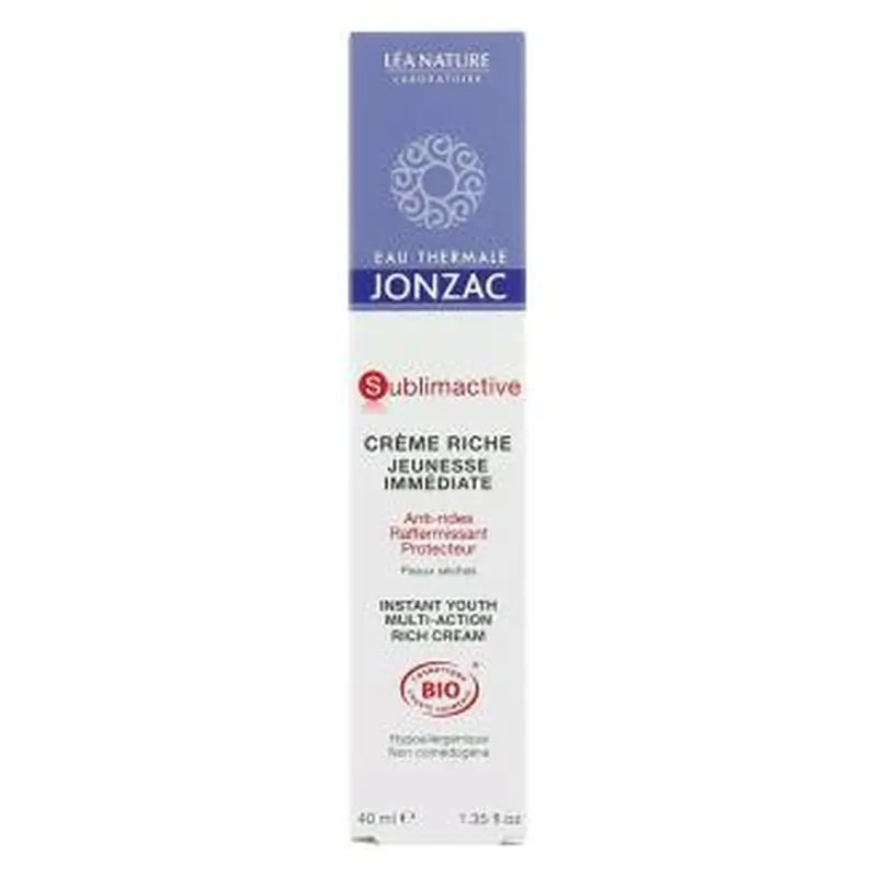 Jonzac Eco-Bio Sublimactive Rich Anti-Aging Cream 40Ml. Bio