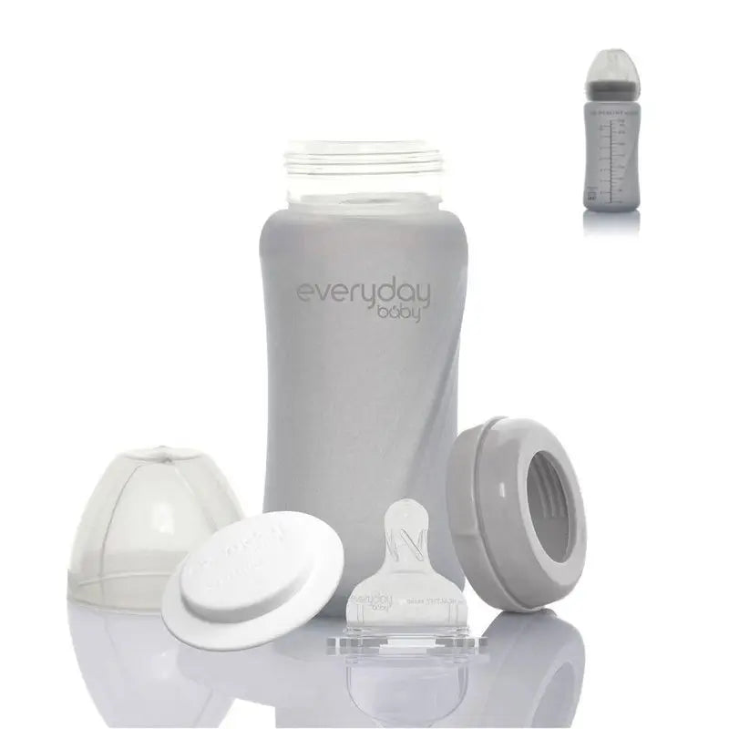 Joykids Biberon en verre 240Ml Gris Everyday Baby