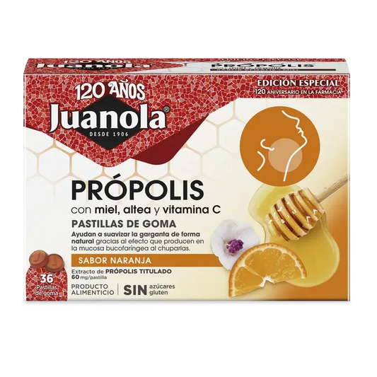 Juanola Propolis Orange 72Gr, 36 unités