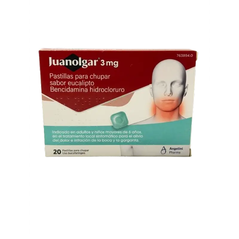 Juanolgar 3 Mg Eucalyptus Flavour Lozenges, 20 lozenges